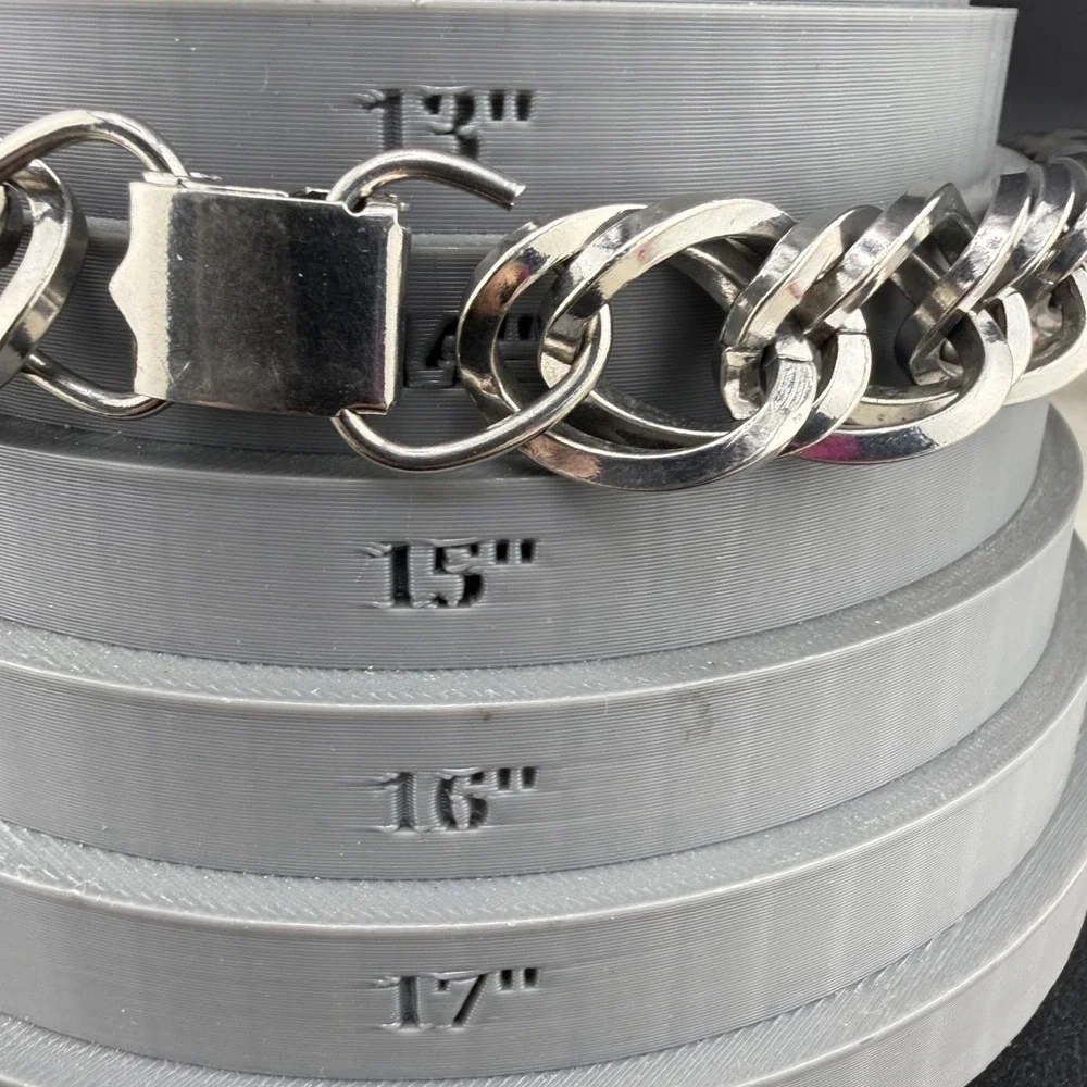 Vintage Necklace‎ Silver Tone Chain 15